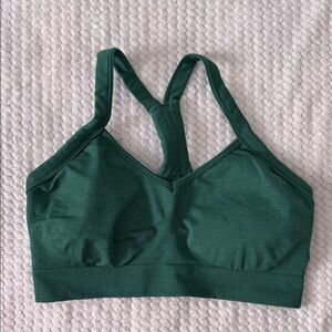 PARAGON Dark Green Racerback Seamless Sports Bra